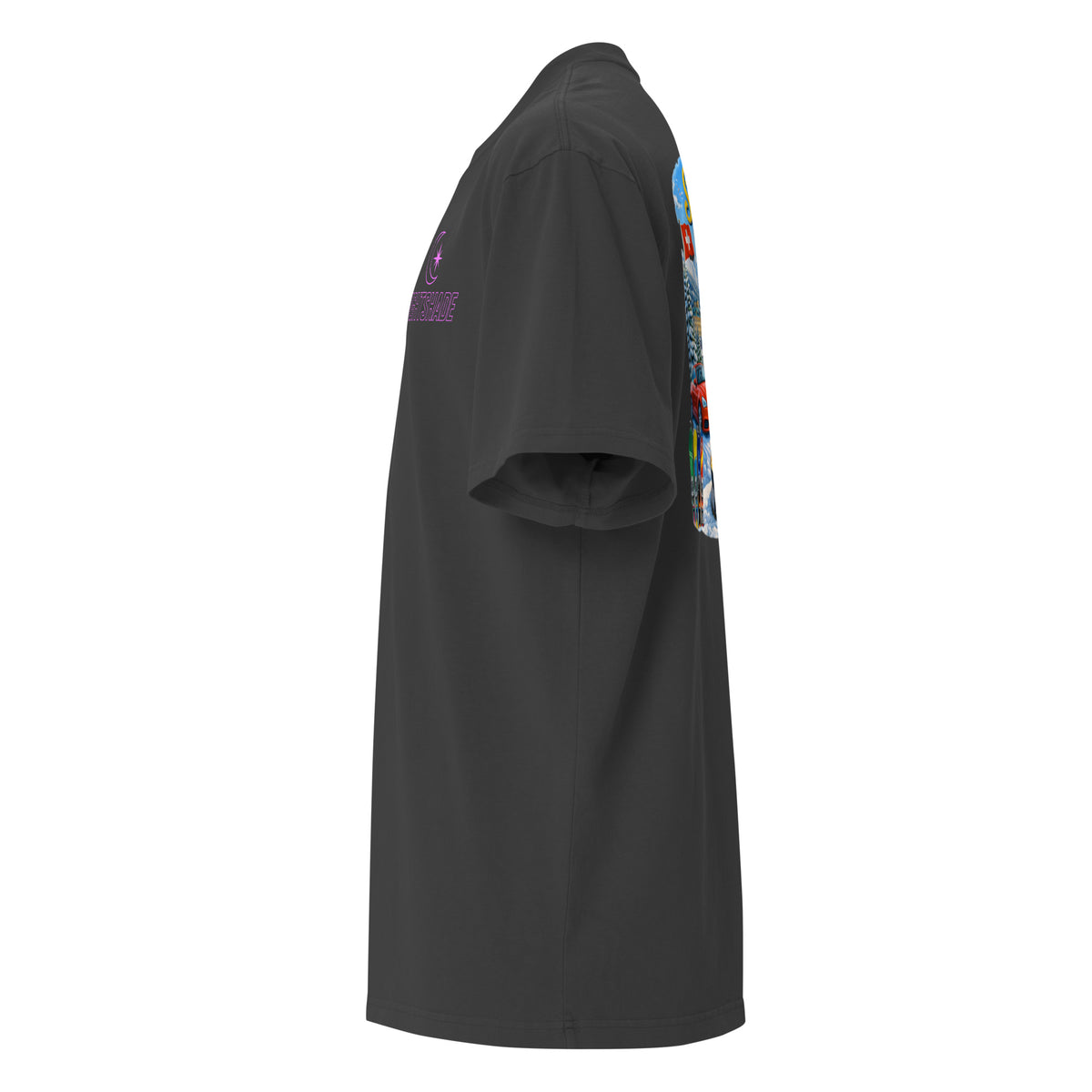 Nightshades St.Moritz Oversized faded t-shirt (Multi Color) — Faded Black / S