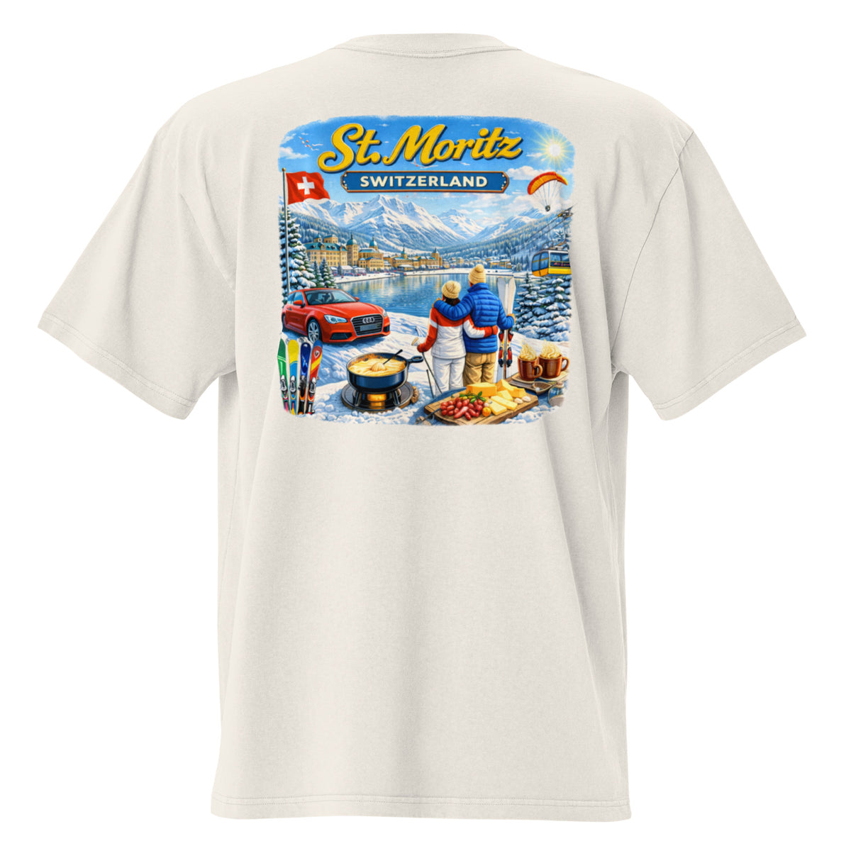 Nightshades St.Moritz Oversized faded t-shirt (Multi Color) — Faded Black / S