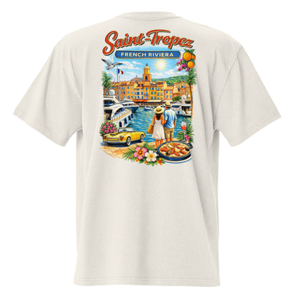 Nightshades St Tropez Oversized faded t-shirt (Multi color) — Faded Black / S