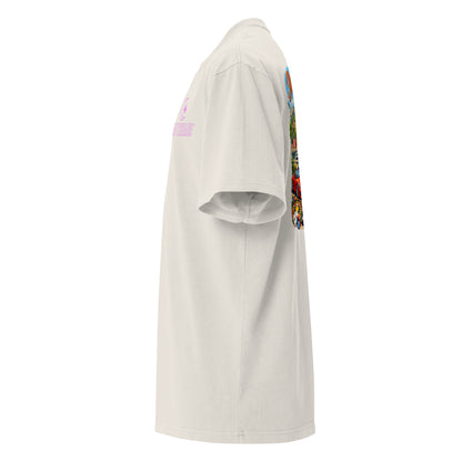 Nightshades Monaco Monte-Carlo Oversized faded t-shirt (multi color) — Faded Black / S