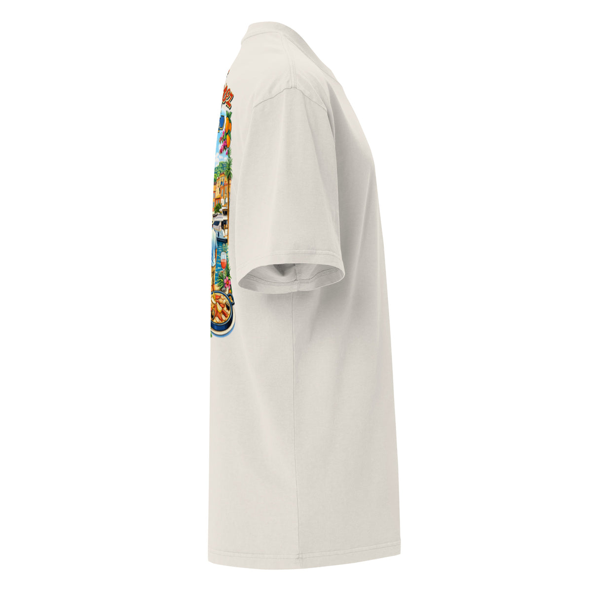 Nightshades St Tropez Oversized faded t-shirt (Multi color) — Faded Black / S